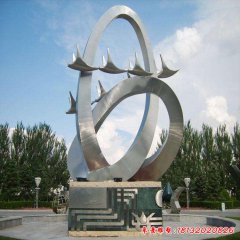 不銹鋼城市飛鳥雕塑