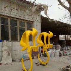 不銹鋼抽象自行車(chē)人物