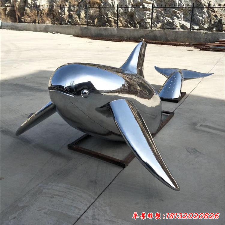 不銹鋼動(dòng)物鯨魚(yú)雕塑